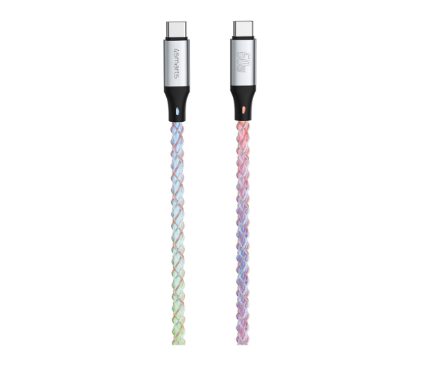 4smarts Kabel USB-C do USB-C 60W 1.5m RGB - 1512622 - zdjęcie 2